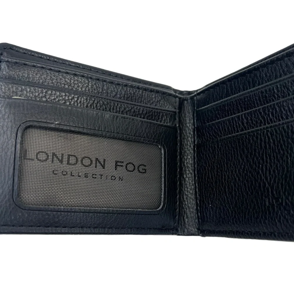 London Fog Collection Men’s Bifold Wallet With ID Window